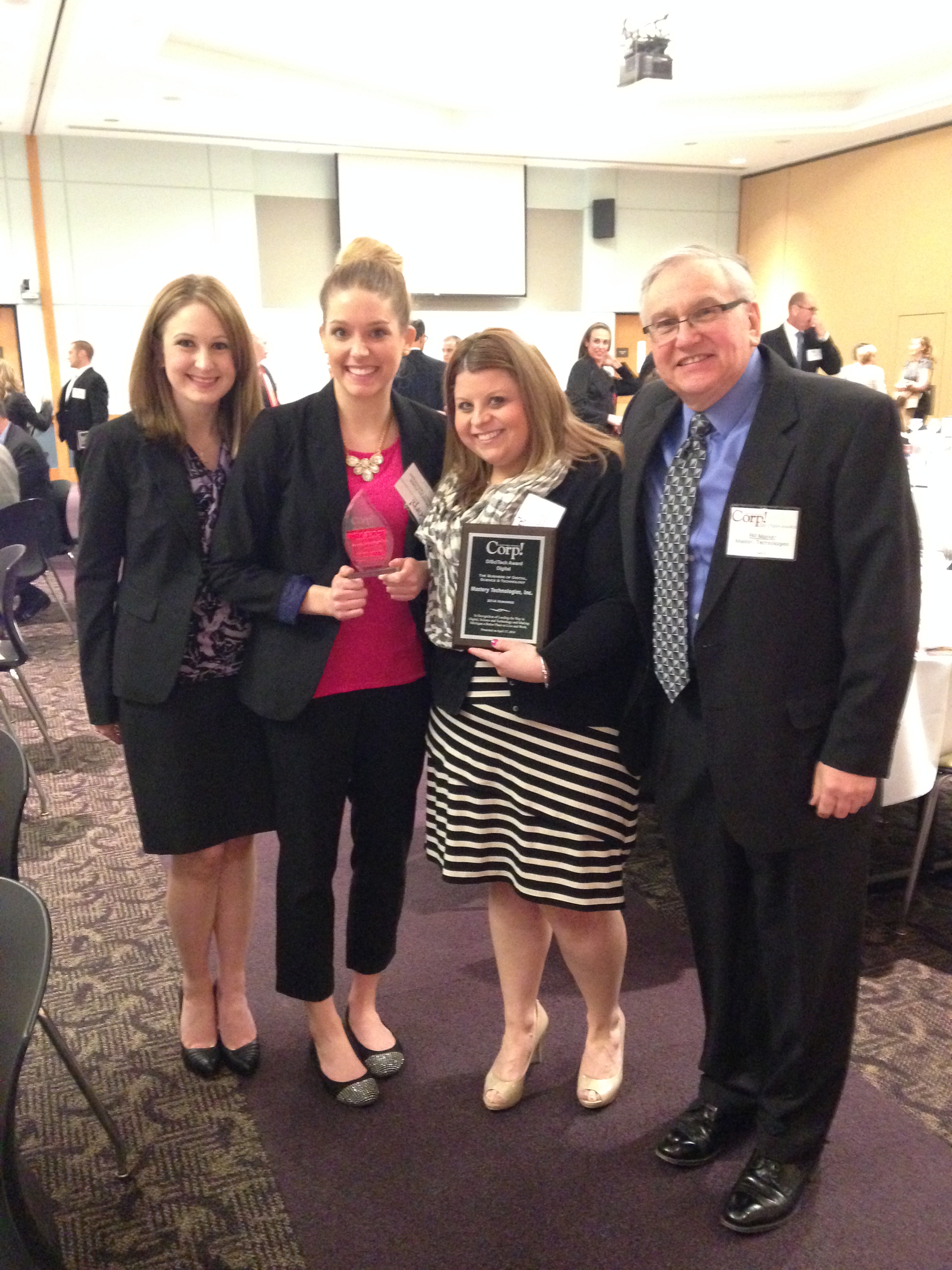 Lindsay, Meaghan, Rachel, and Bill... taking home the overall digital honoree! 