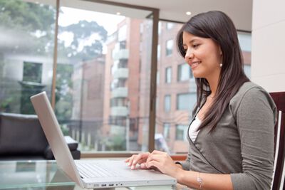 woman on laptop