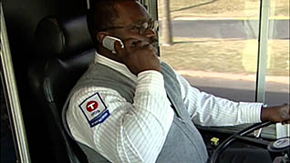 Driving: Distracted Driving At What Cost? Transit Version thumbnails on a slider
