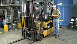 Cal/OSHA Forklift Operator Training thumbnails on a slider