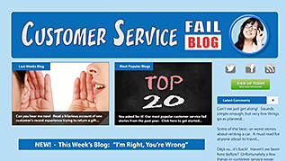 Customer Service – I’m Right, You’re Wrong thumbnails on a slider