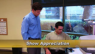 Leadership – Show Appreciation thumbnails on a slider