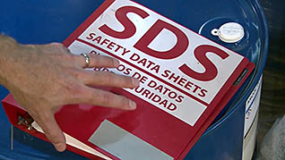 GHS Safety Data Sheets in Construction Environments thumbnails on a slider
