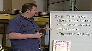 Hazard Communication: Introduction to GHS: Information and Training thumbnails on a slider