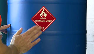 Hazardous Materials Labels: DOT Hazard Class Labels: Part II thumbnails on a slider
