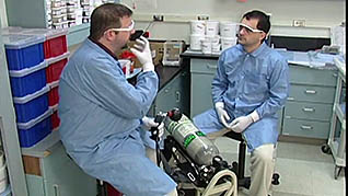 Laboratory Safety: Orientation to Laboratory Safety thumbnails on a slider