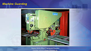 OSHA General Industry: Machine Guarding thumbnails on a slider