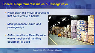 OSHA General Industry: Walking and Working Surfaces thumbnails on a slider