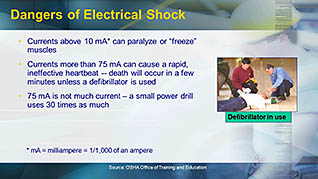 OSHA Construction: Electrical Safety thumbnails on a slider