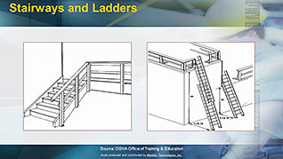 OSHA Construction: Stair and Ladder Safety thumbnails on a slider