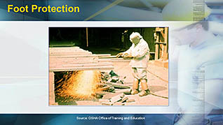 OSHA Construction: Personal Protective Equipment thumbnails on a slider