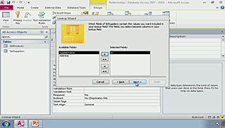 Microsoft Access 2010: Joining Tables thumbnails on a slider