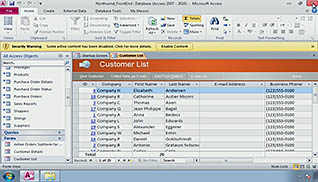Microsoft Access 2010: Sharing Data Across Applications thumbnails on a slider