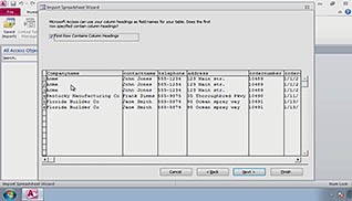 Microsoft Access 2010: Structuring Existing Data thumbnails on a slider