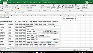 Microsoft Excel 2016 Level 1.3: Modifying a Worksheet thumbnails on a slider