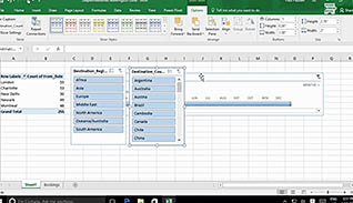 Microsoft Excel 2016 Level 4.2: Analyzing Data by Using PivotTables thumbnails on a slider