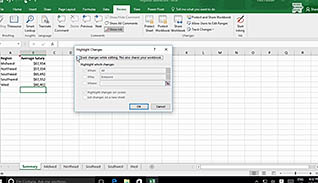 Microsoft Excel 2016 Level 3.3: Sharing and Protecting Workbooks thumbnails on a slider