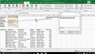 Microsoft Excel 2016 Level 3.2: Using Lookup Functions and Formula Auditing thumbnails on a slider