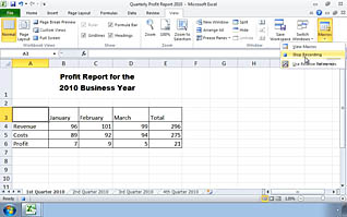 Microsoft Excel 2010: Streamlining Workflow thumbnails on a slider