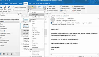 New Features In Microsoft 365: What’s New In Outlook? thumbnails on a slider