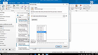 Microsoft Outlook 2016 Level 2.4: Automating Message Management thumbnails on a slider