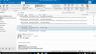 Microsoft Outlook 2016 Level 1.4: Customizing Message Options thumbnails on a slider