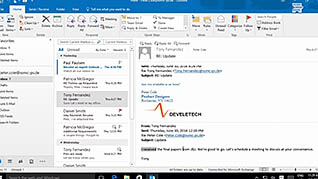 Microsoft Outlook 2016 Level 1.5: Organizing Messages thumbnails on a slider