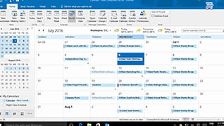 Microsoft Outlook 2016 Level 2.8: Sharing Workspaces with Others thumbnails on a slider