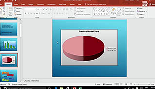Microsoft PowerPoint 2016 Level 1.7: Adding Charts to Your Presentation thumbnails on a slider