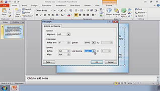 Microsoft PowerPoint 2010: Formatting Text on Slides thumbnails on a slider