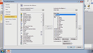 Microsoft PowerPoint 2010: Getting Started with PowerPoint 2010 thumbnails on a slider
