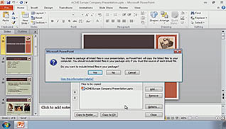 Microsoft PowerPoint 2010: Securing and Distributing a Presentation thumbnails on a slider