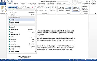 Microsoft Word 2013: Formatting Text and Paragraphs thumbnails on a slider