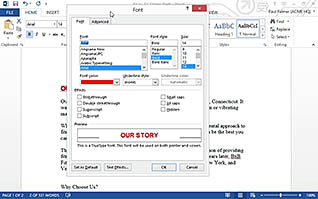 Microsoft Word 2013: Formatting Text and Paragraphs thumbnails on a slider