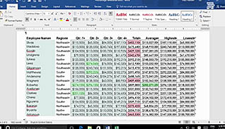 Microsoft Word 2016 Level 2.5: Controlling the Flow of a Document thumbnails on a slider