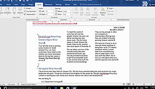 Microsoft Word 2016 Level 2.5: Controlling the Flow of a Document thumbnails on a slider