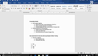 Microsoft Word 2016 Level 1.4: Managing Lists thumbnails on a slider