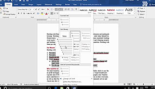 Microsoft Word 2016 Level 1.4: Managing Lists thumbnails on a slider