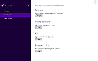 Windows 8.1: Using Windows 8.1 Security Features thumbnails on a slider