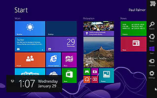 Windows 8.1: Using Windows Store Apps and Navigation Features thumbnails on a slider