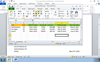 Microsoft Word 2010: Automating the Mail Merge thumbnails on a slider