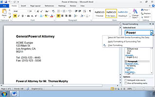Microsoft Word 2010: Modifying the Appearance of Text in a Word Document thumbnails on a slider