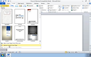Microsoft Word 2010: Simplifying the Use of Long Documents thumbnails on a slider