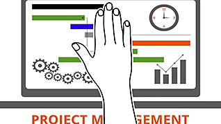 Project Management In 1 Minute thumbnails on a slider