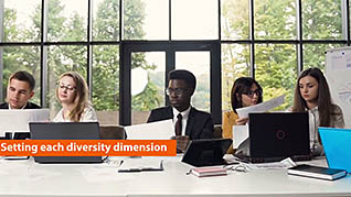 Dimensions Of Diversity thumbnails on a slider