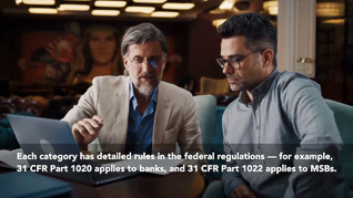 Anti-Money Laundering In The United States thumbnails on a slider