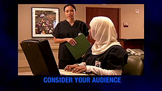 Respectful Workplace Communication thumbnails on a slider