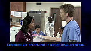 Respectful Workplace Communication thumbnails on a slider