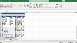 Mastering Excel 365 – Intermediate Part 2: Workbook Views thumbnails on a slider