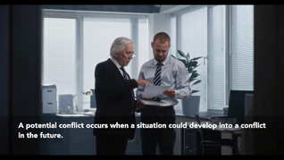 Conflict Of Interest thumbnails on a slider